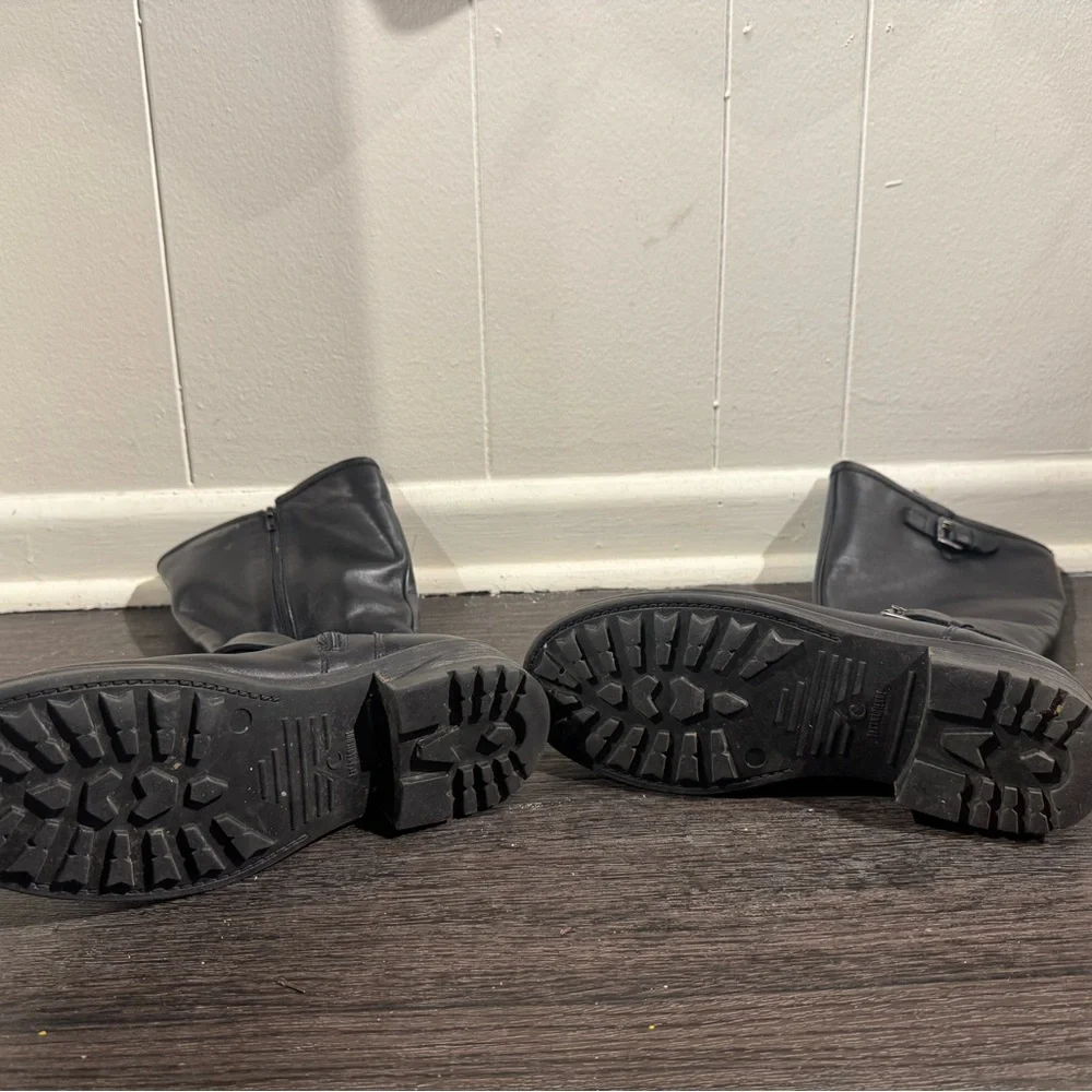 La CANADIENNE Black Combat Moto Boots Leather - Picture 2 of 3